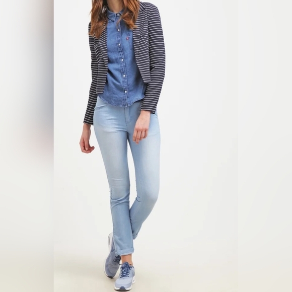 Only | Striped Navy & White Blazer, Size S - Picture 2 of 12